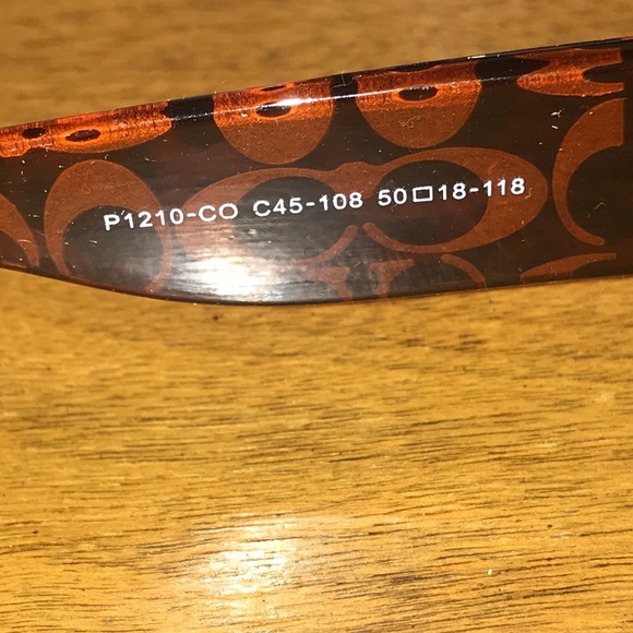 Coach Sunglasses Signature C Leopard Burgundy & Brown and Brown Signature C Case - Picture 11 of 16